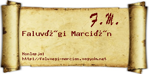 Faluvégi Marcián névjegykártya
